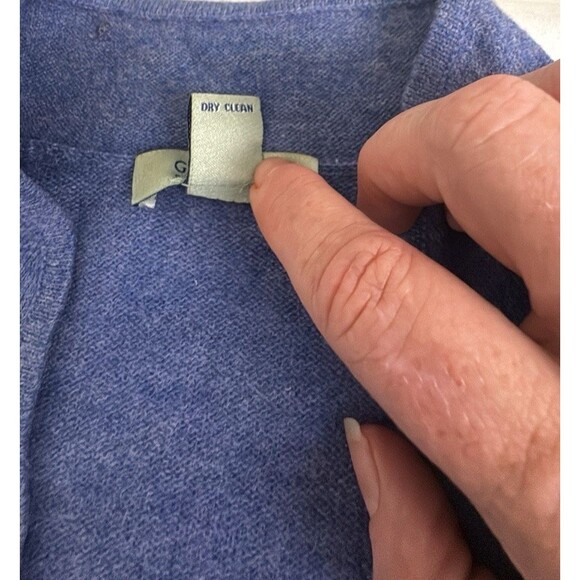 Geneva 100% Cashmere V Neck Sweater Womens Small Purple Money Luxury - Picture 4 of 9